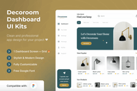229Decoroom Dashboard UI Kits Template - whaledesign