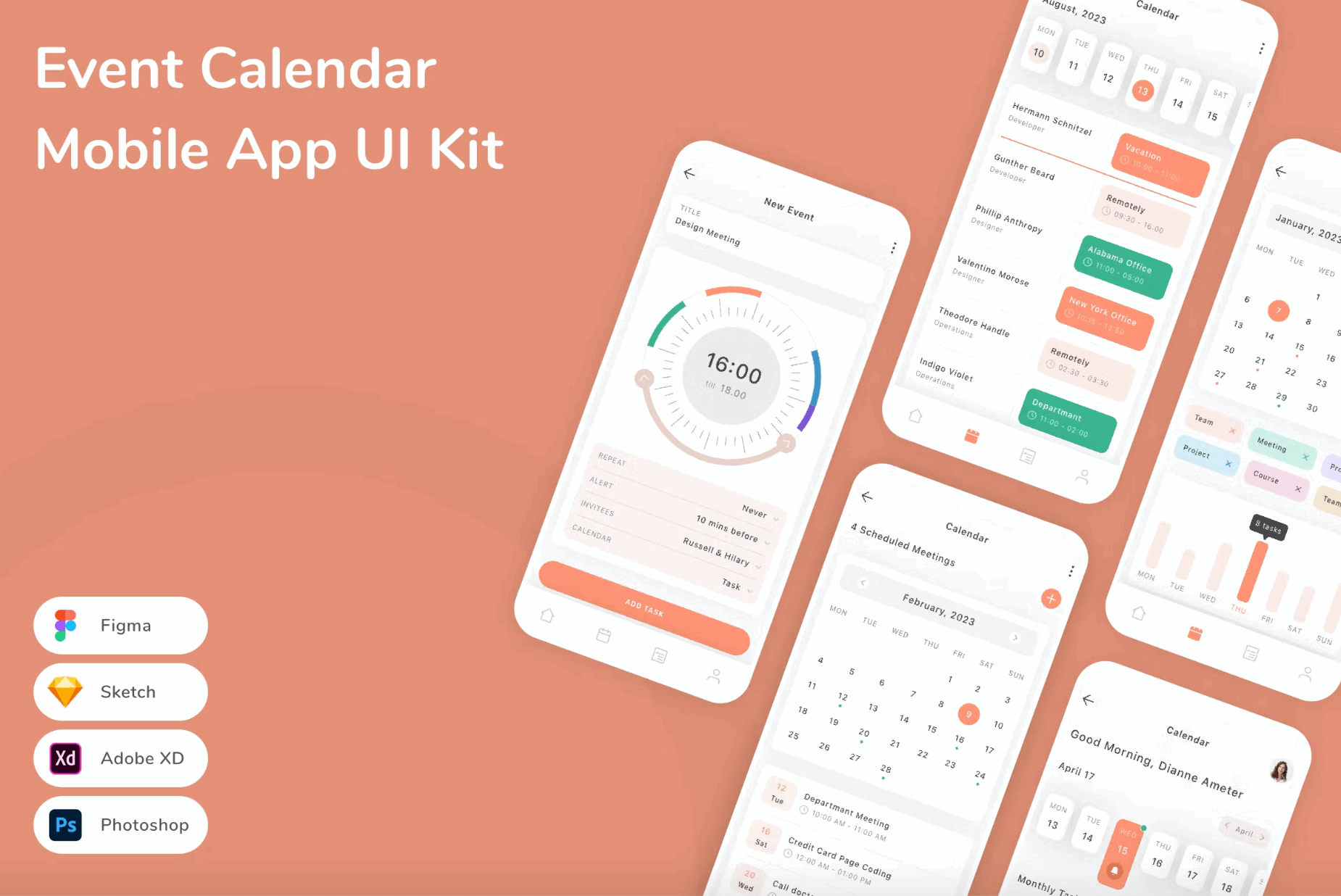 231Event Calendar Mobile App UI Kit