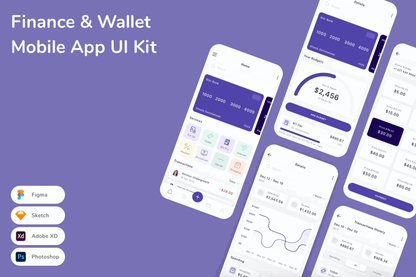 232Finance & Wallet Mobile App UI Kit - whaledesign
