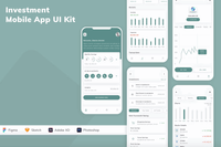 233Investment Mobile App UI Kit - whaledesign