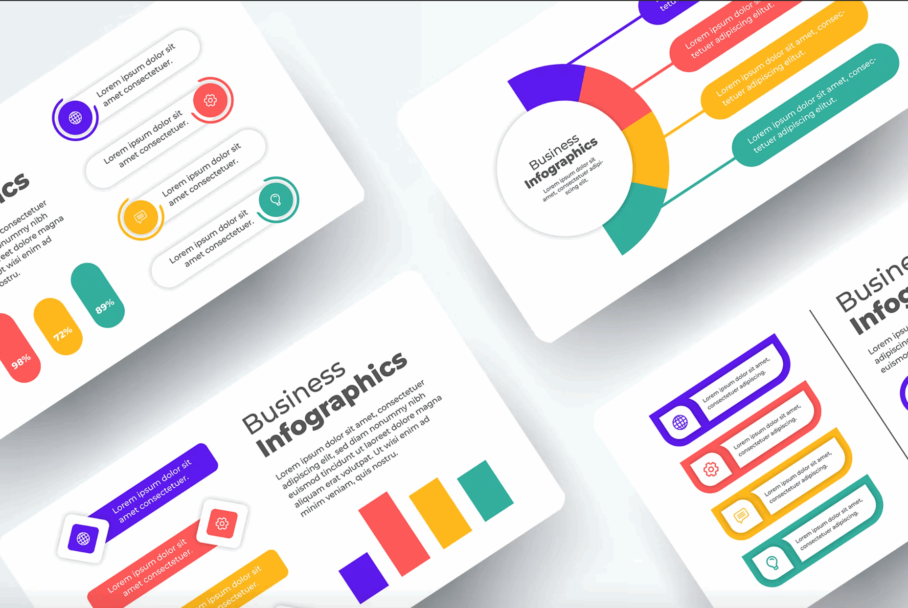 236Colorful Elegant Infographics