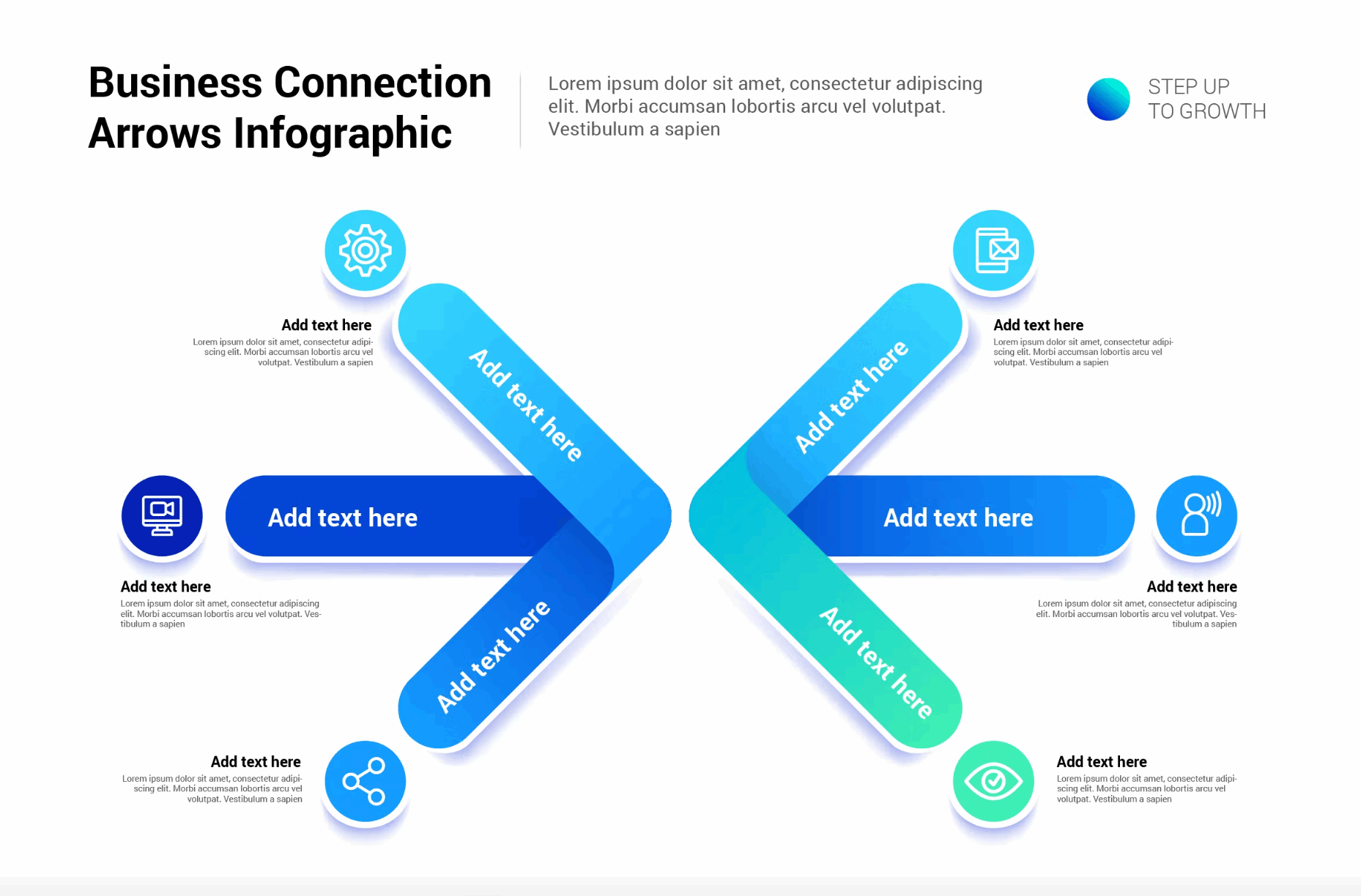 239Connection Arrow Infographic