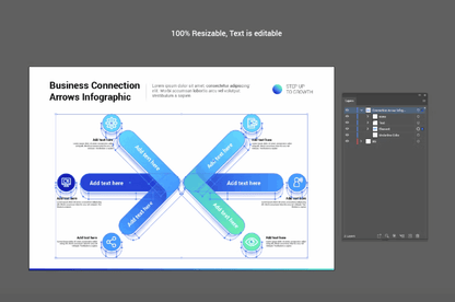 239Connection Arrow Infographic - whaledesign