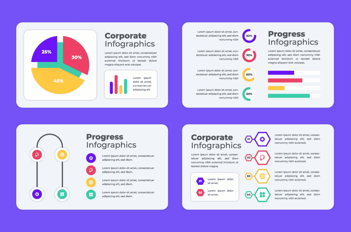 241Timeless Infographics Templates - whaledesign
