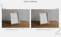 350Picture & Photo Wooden Frame Mockup - whaledesign