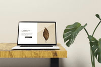 352Minimalist Setup Laptop Mockup - whaledesign