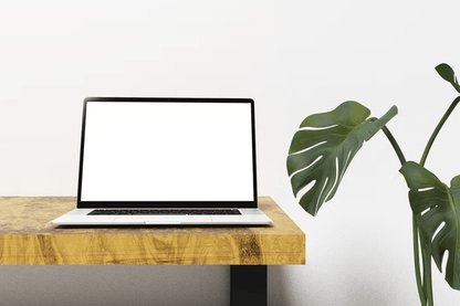 352Minimalist Setup Laptop Mockup - whaledesign