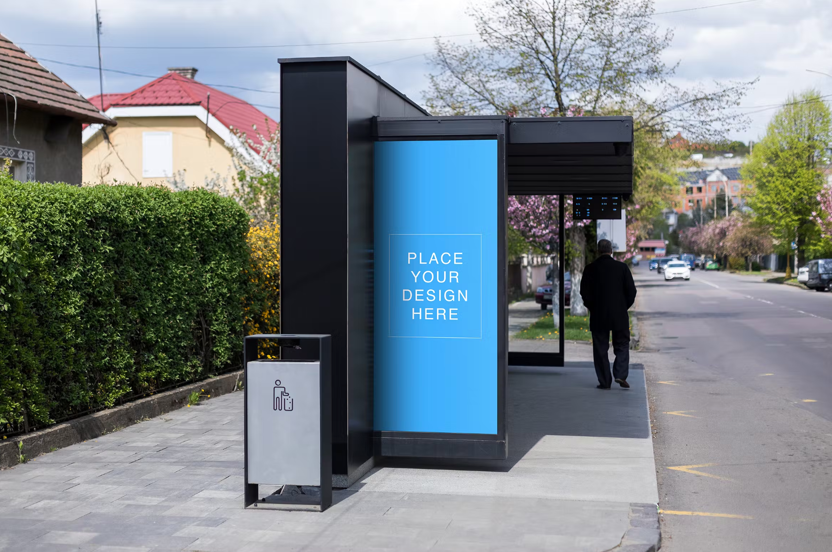 410Bus Stop Display Mockup - whaledesign