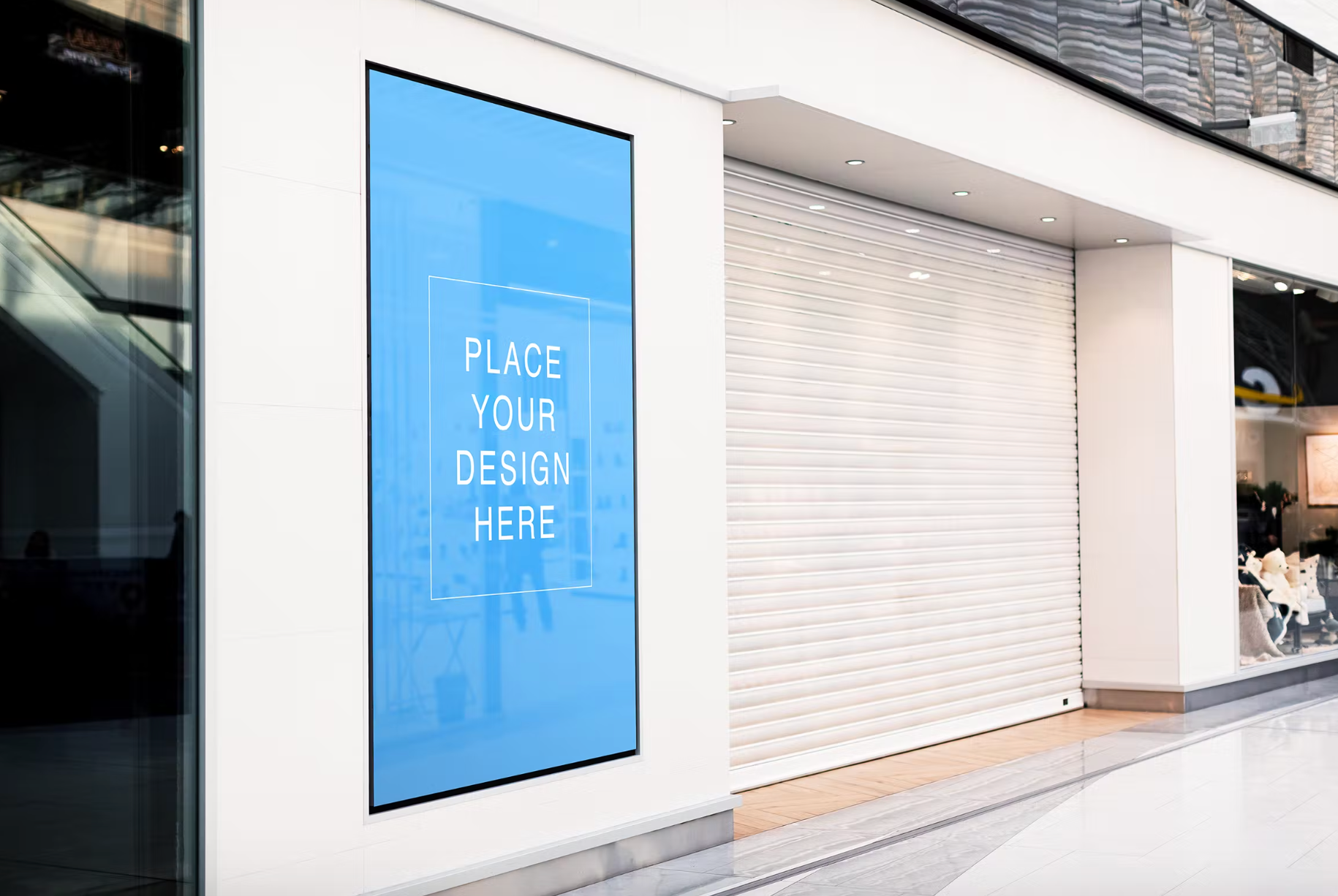 415Closed Shopping Store Screen Banner Mock-Up - whaledesign