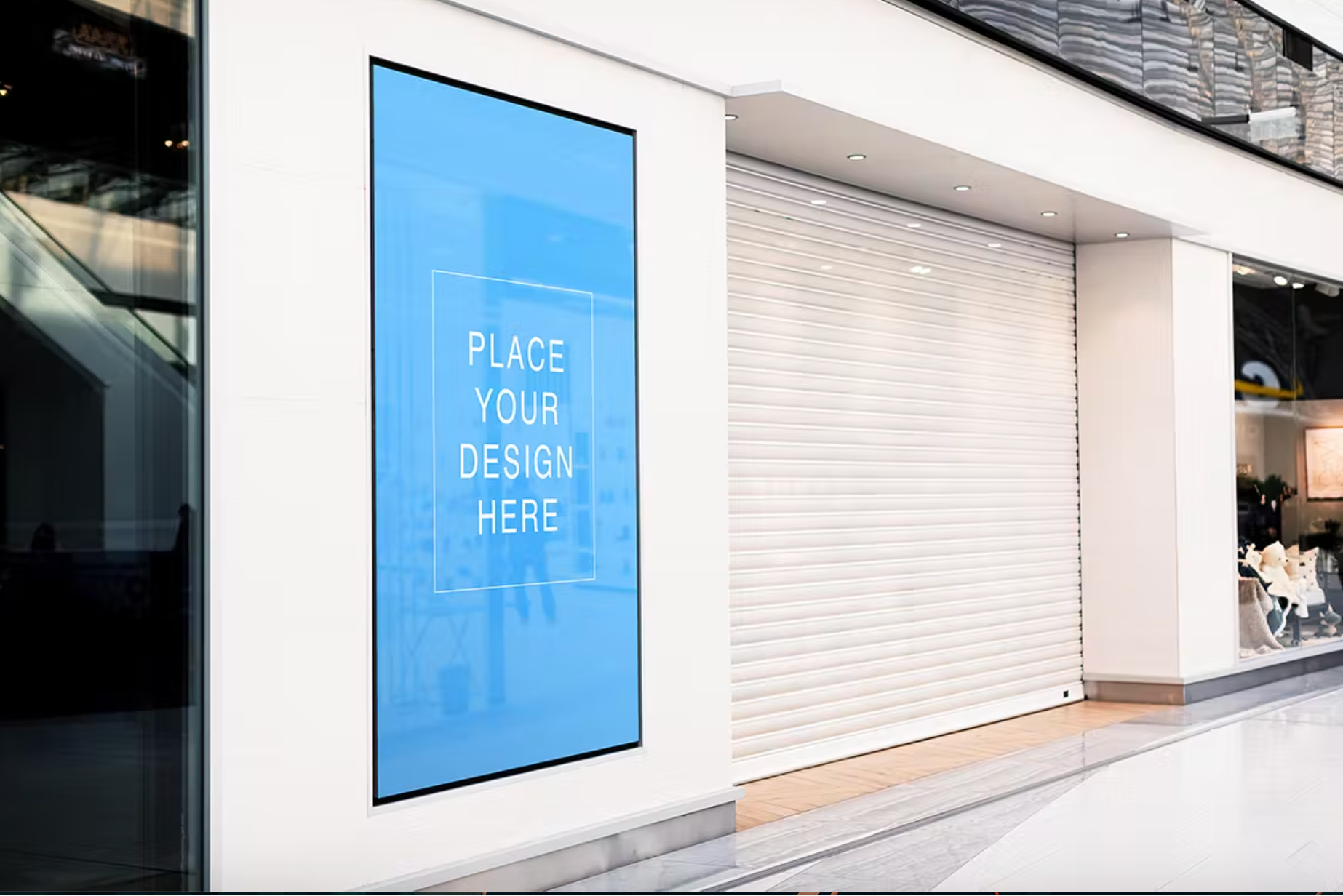 415Closed Shopping Store Screen Banner Mock-Up - whaledesign