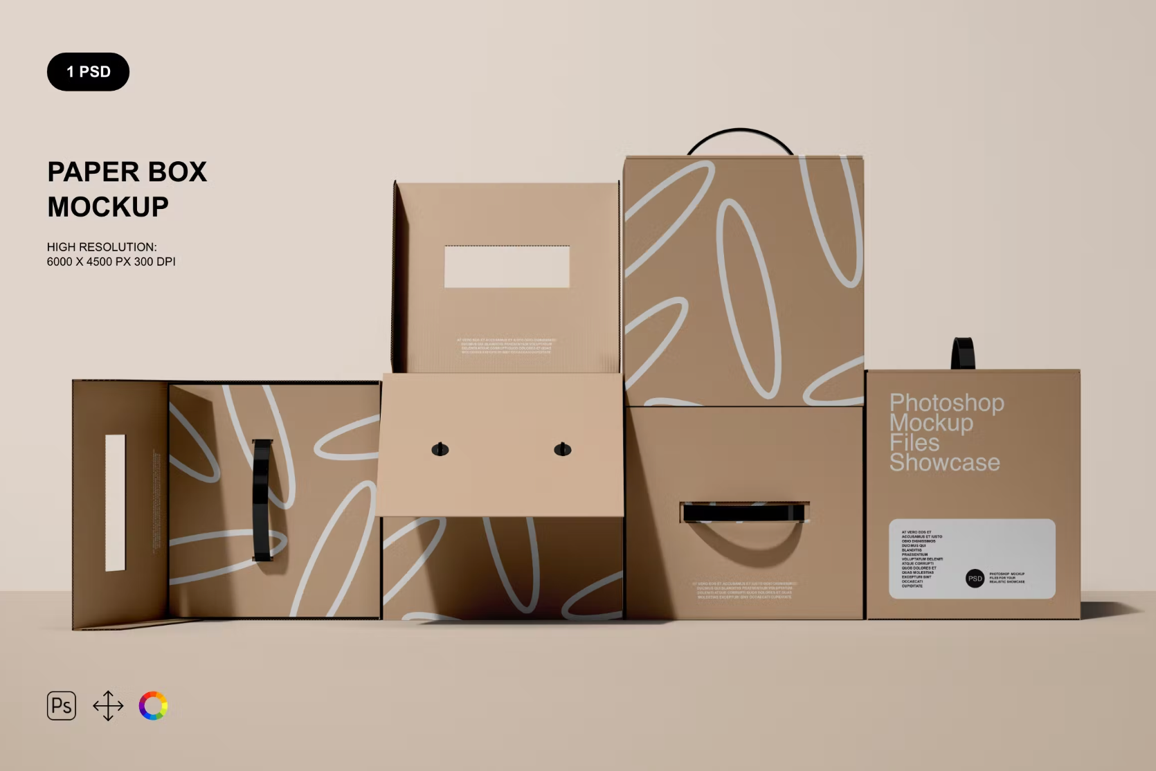 389Paper Box Mockup Set - whaledesign