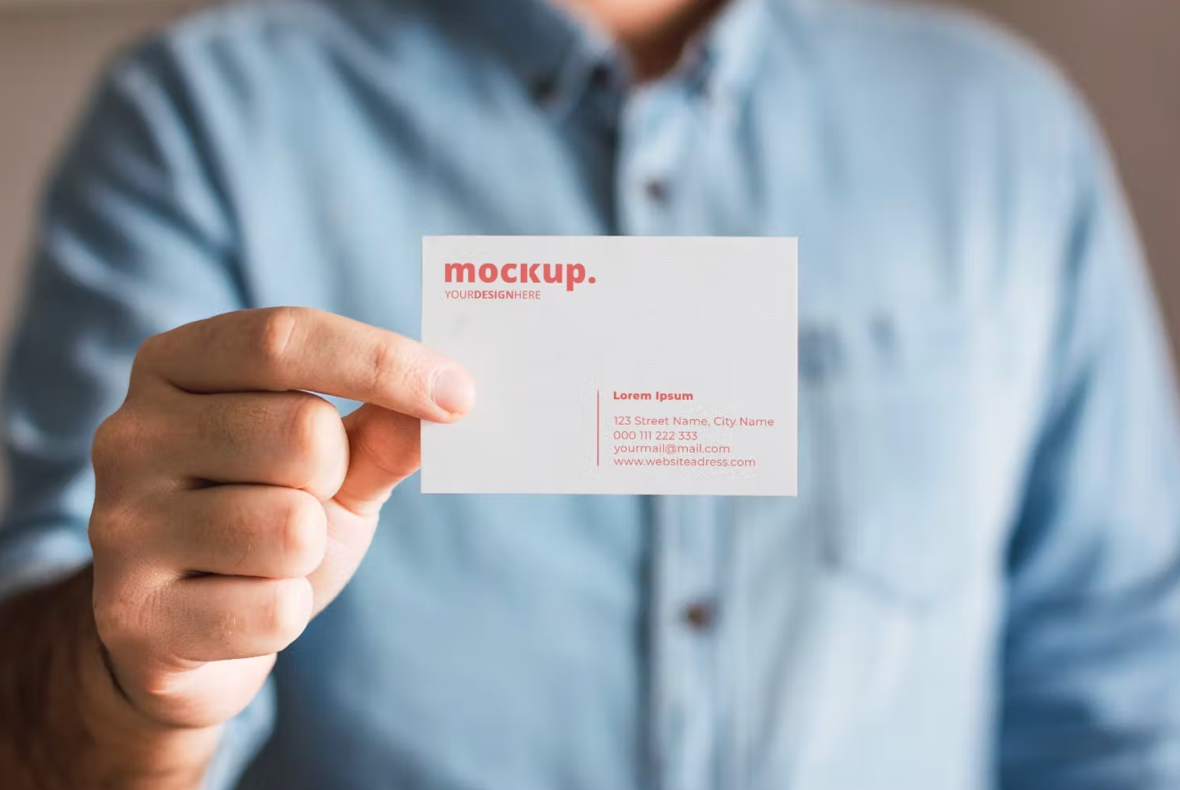 396Photo Based Business Card Mockup - whaledesign