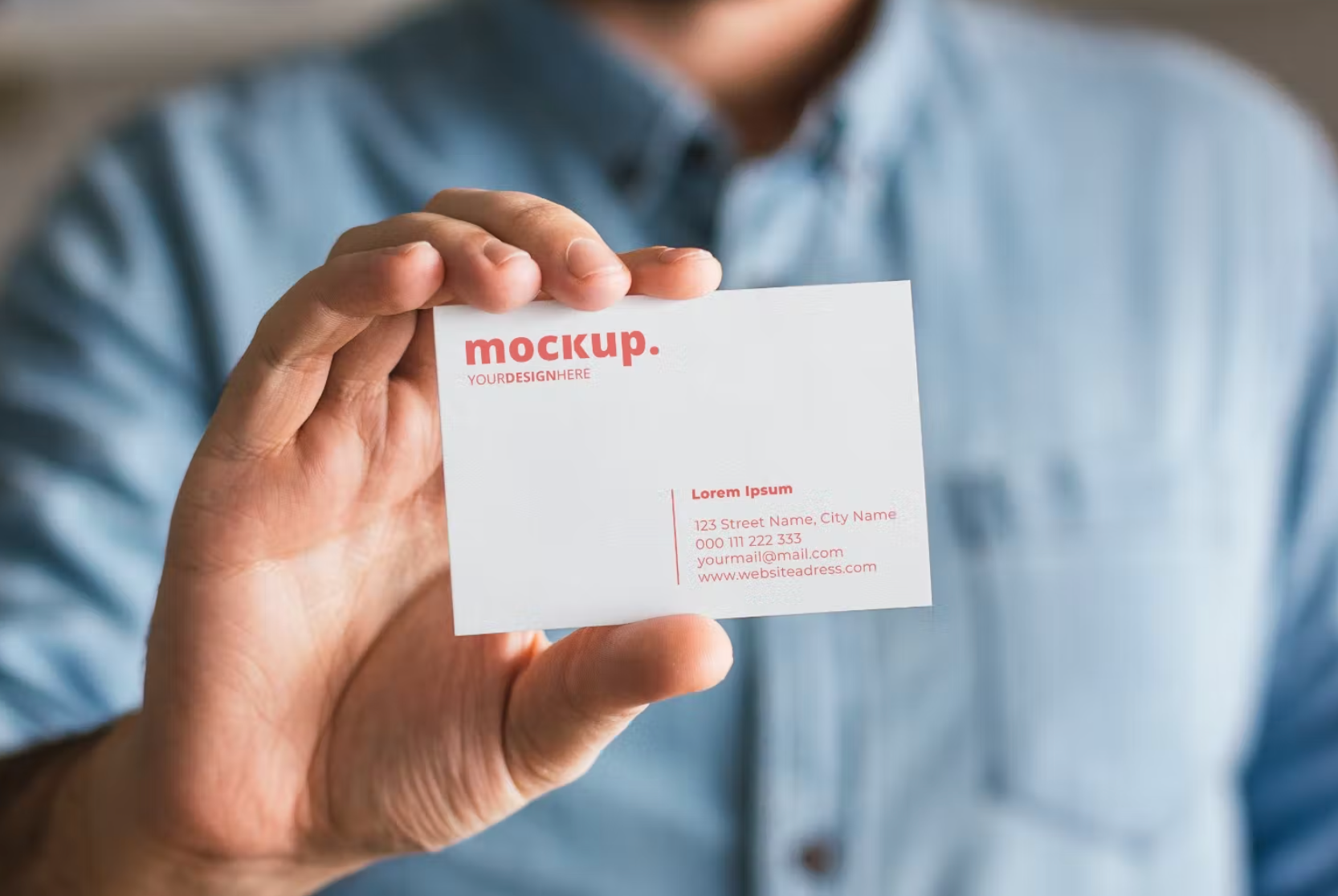 396Photo Based Business Card Mockup - whaledesign