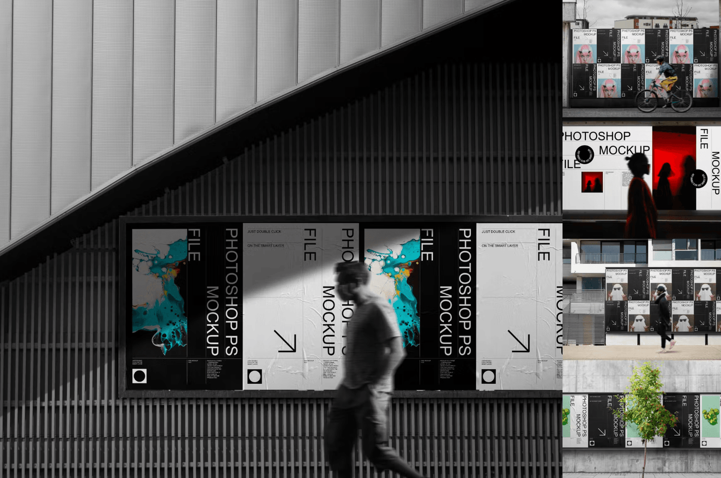 360Street Advertising Mockup Set - whaledesign