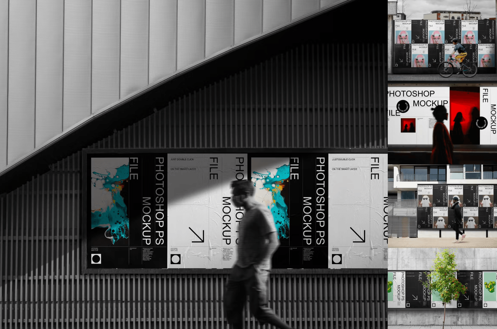 360Street Advertising Mockup Set - whaledesign