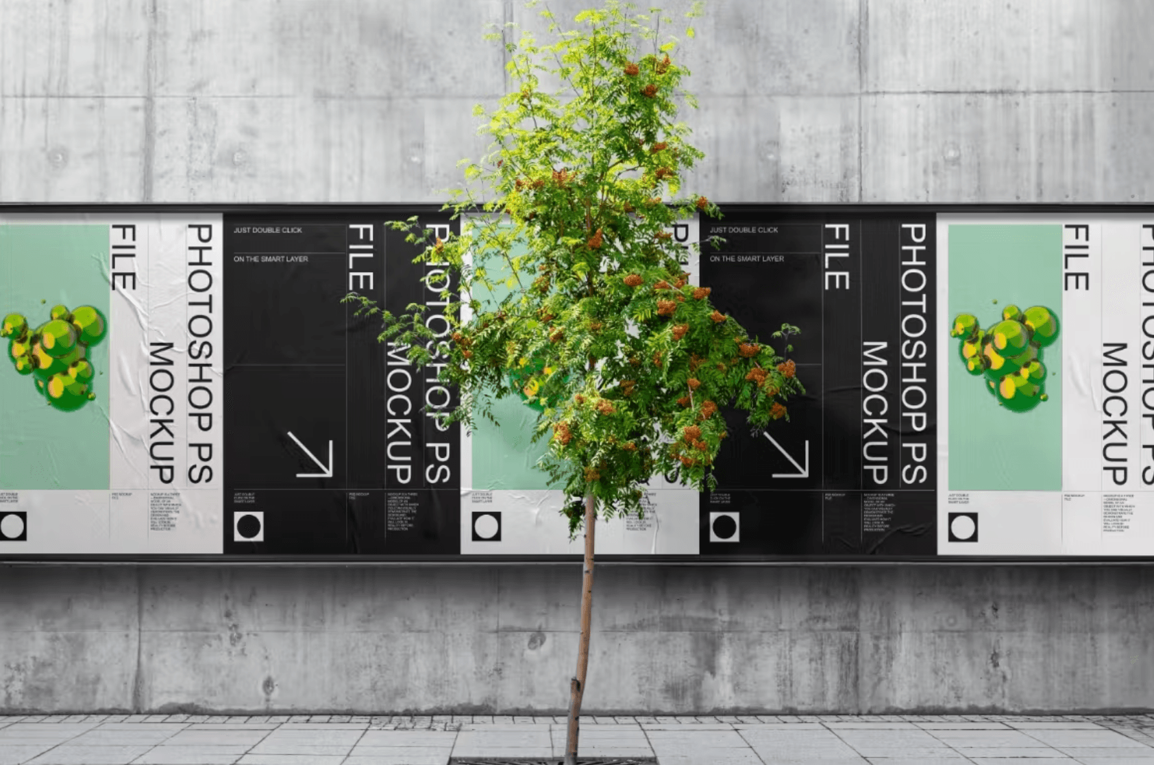 360Street Advertising Mockup Set - whaledesign