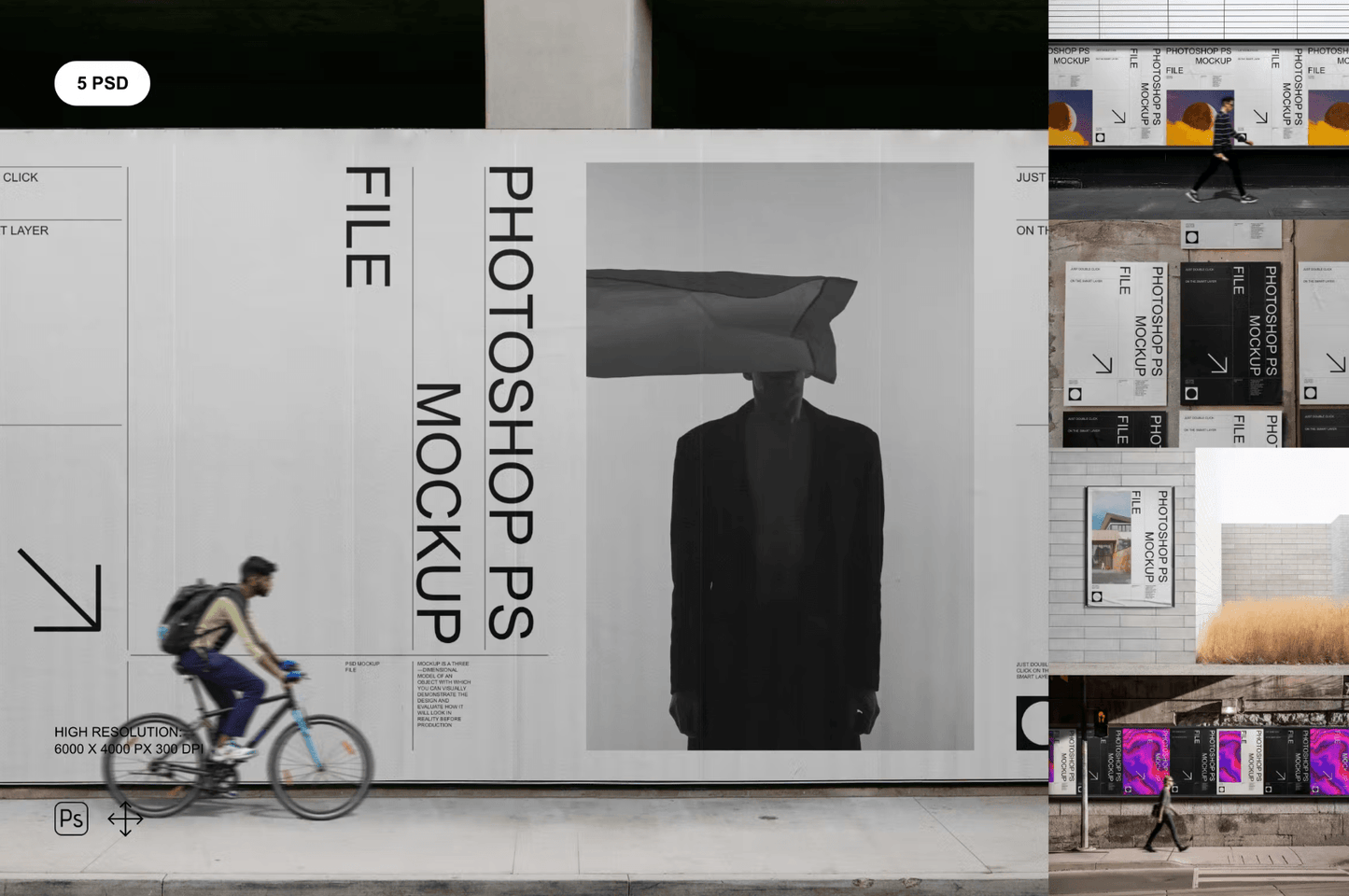 361Poster and Billboard Mockup Set - whaledesign