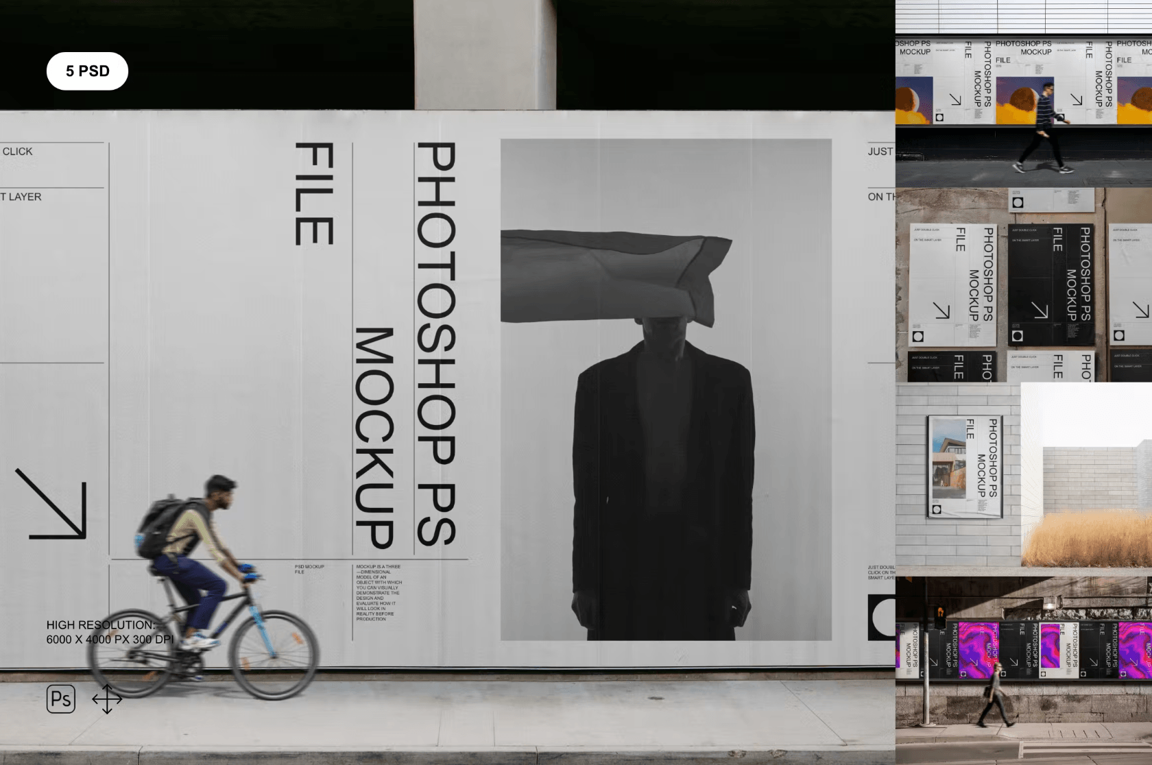 361Poster and Billboard Mockup Set - whaledesign
