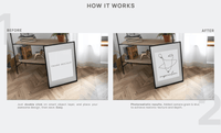 368Picture & Photo Black Frame Mockup Interior - whaledesign