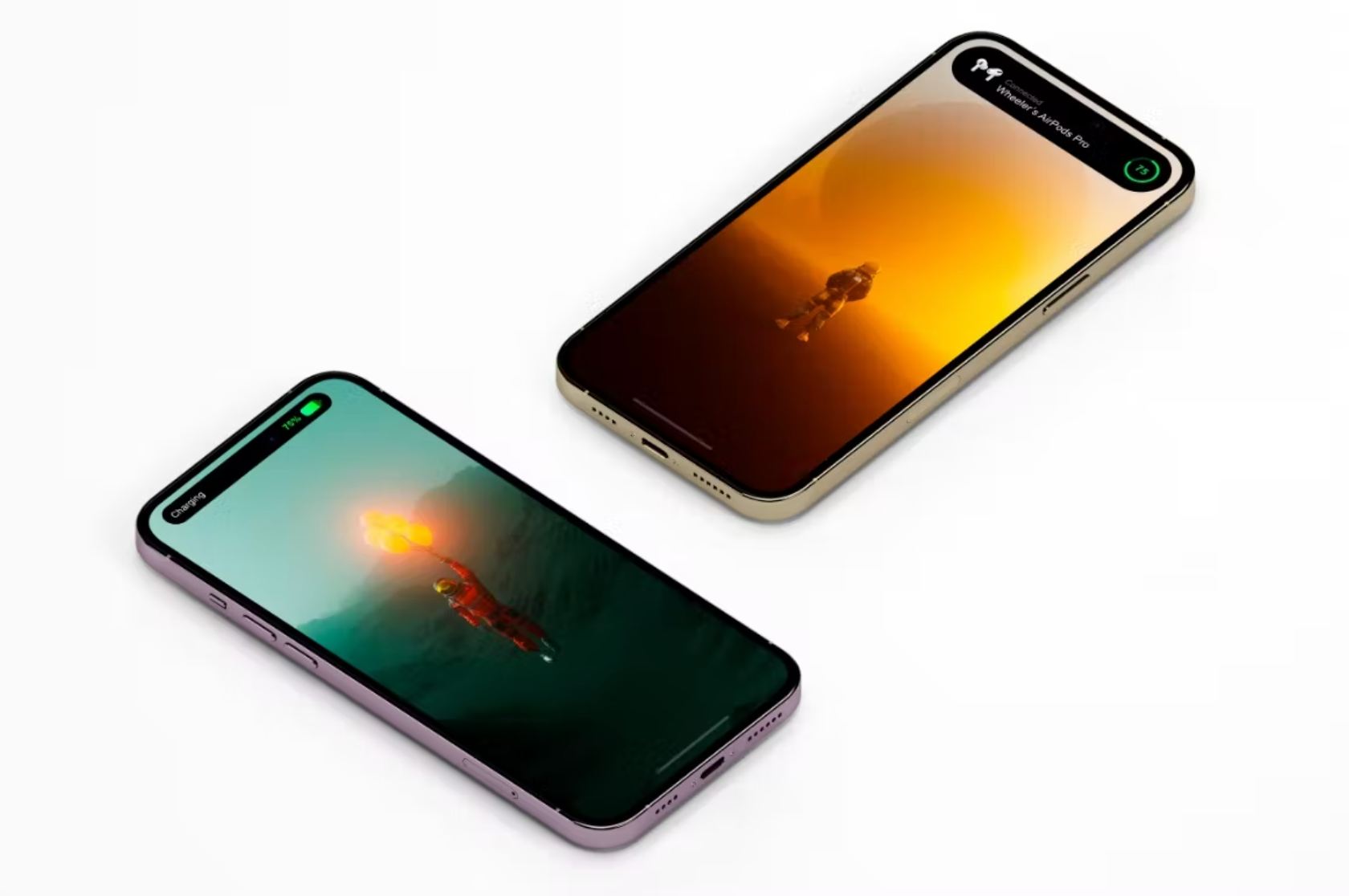 373iPhone 14 Pro Mockup Set - whaledesign