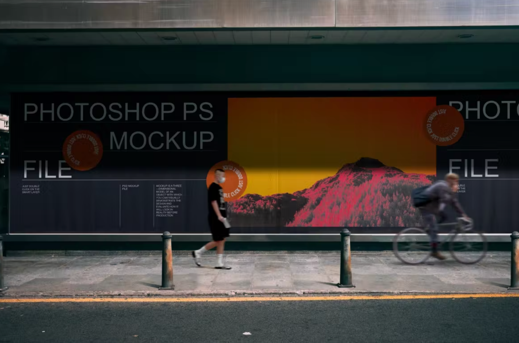 378Posters and Billboard Mockup Set - whaledesign