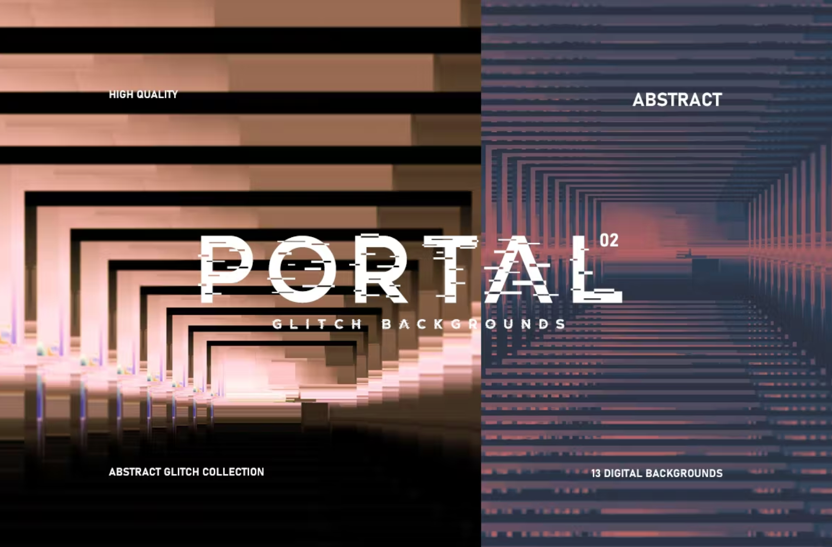 431Abstract Portal Glitch Backgrounds - whaledesign