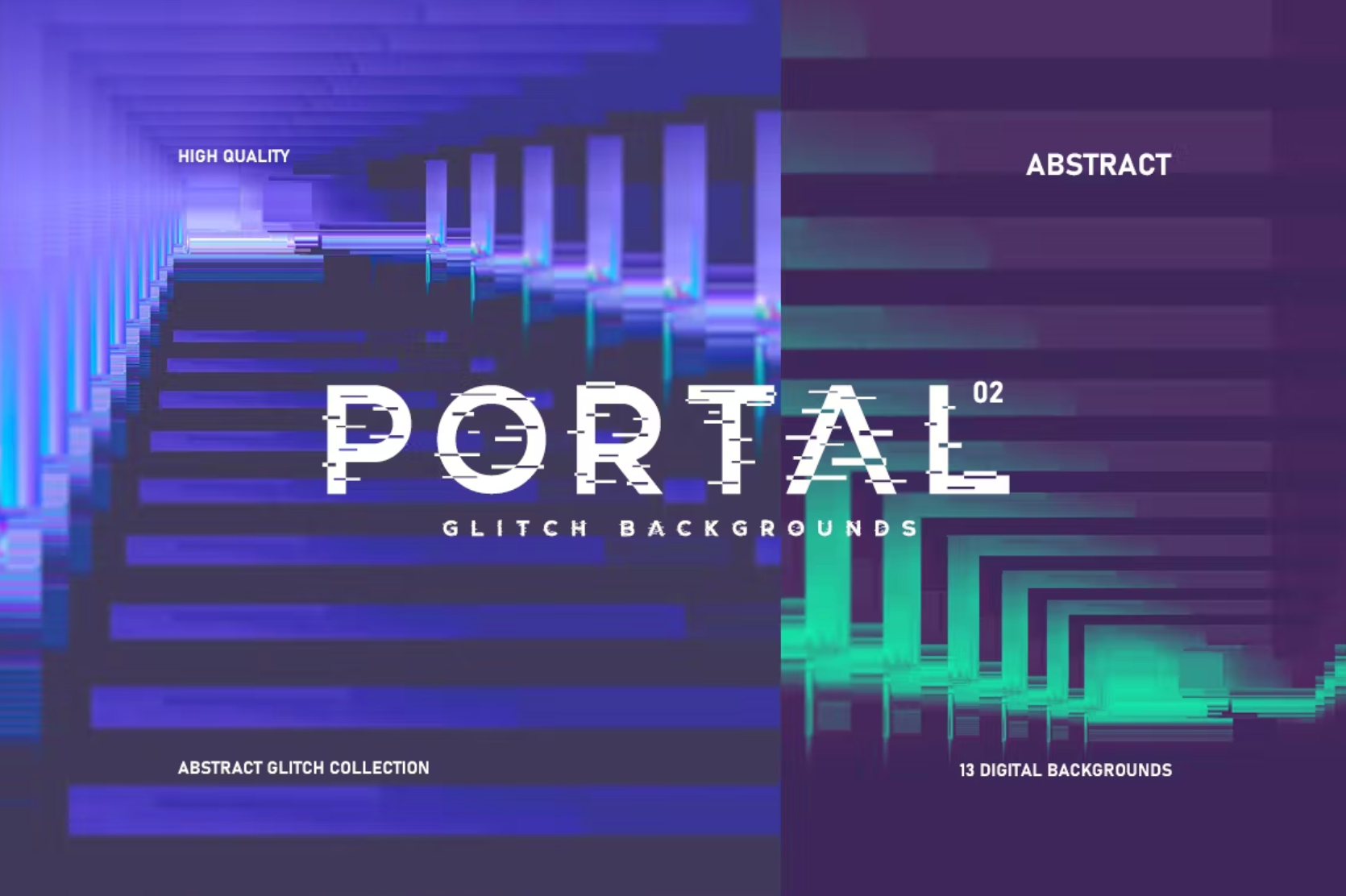 431Abstract Portal Glitch Backgrounds - whaledesign