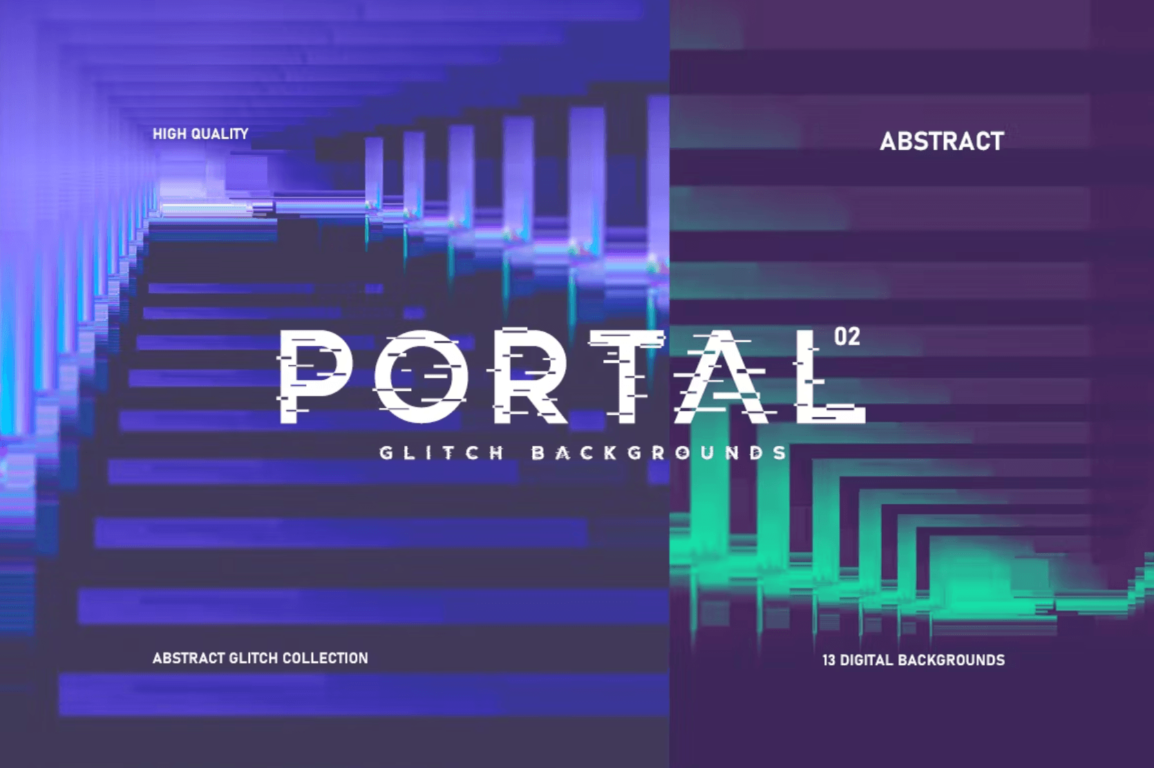 431Abstract Portal Glitch Backgrounds - whaledesign