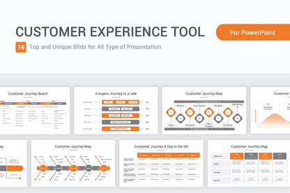 472Customer Experience Tool PowerPoint Template - whaledesign
