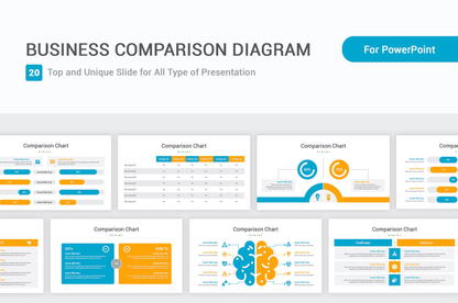 473Business Comparison diagram PowerPoint Template - whaledesign