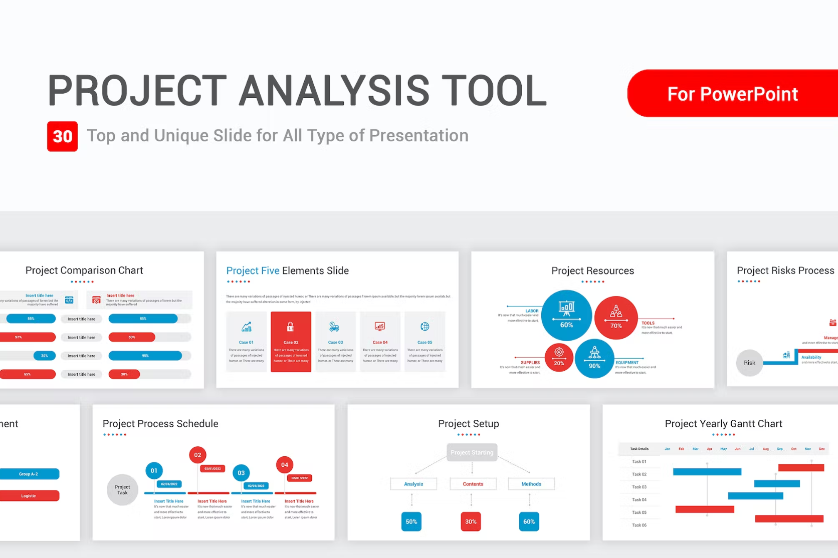 474Project Analysis Tool Template PowerPoint Template - whaledesign