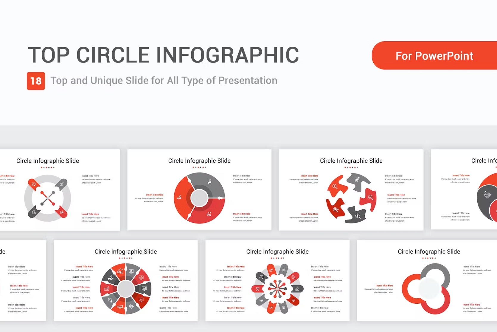 475Top Circle Infographic PowerPoint Template - whaledesign