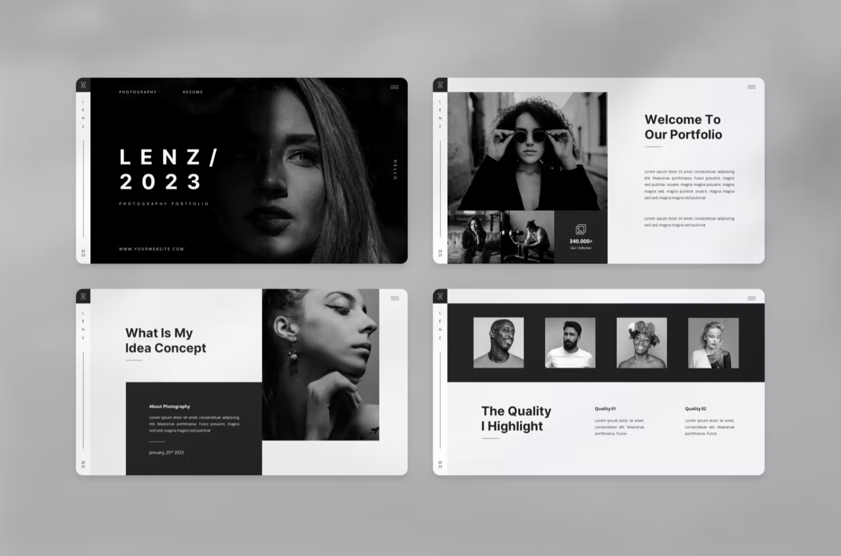 482Photography Portfolio Powerpoint Template - whaledesign