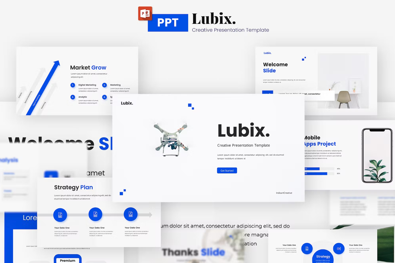 484Lubix Creative Presentation Template - whaledesign