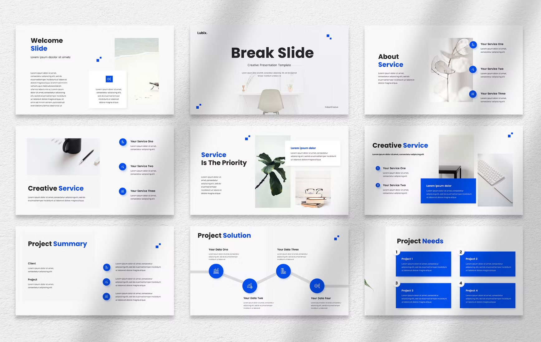 484Lubix Creative Presentation Template - whaledesign