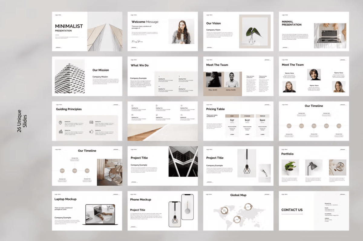 488Minimal Presentation Template - whaledesign
