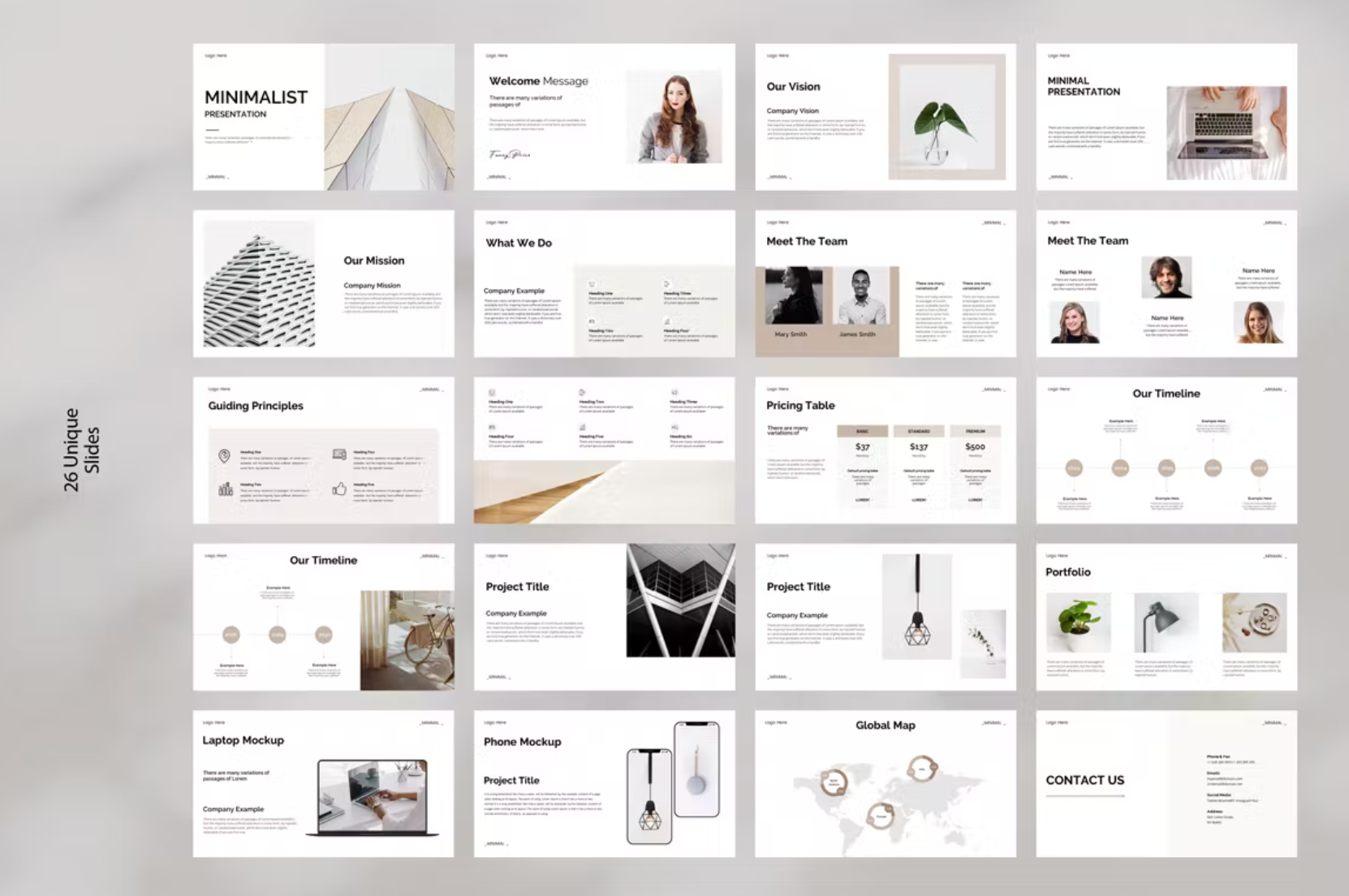 488Minimal Presentation Template - whaledesign