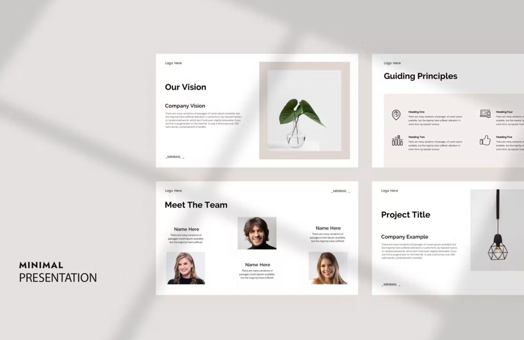 488Minimal Presentation Template - whaledesign