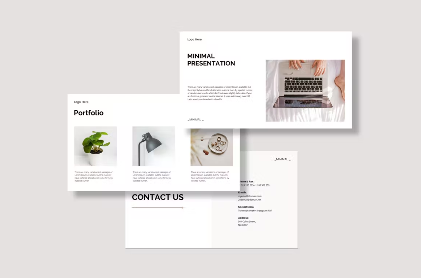 488Minimal Presentation Template - whaledesign