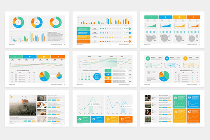 489Social Media KPI Dashboard for PowerPoint - whaledesign