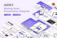 454Agency Mockup Asset PowerPoint Template - whaledesign