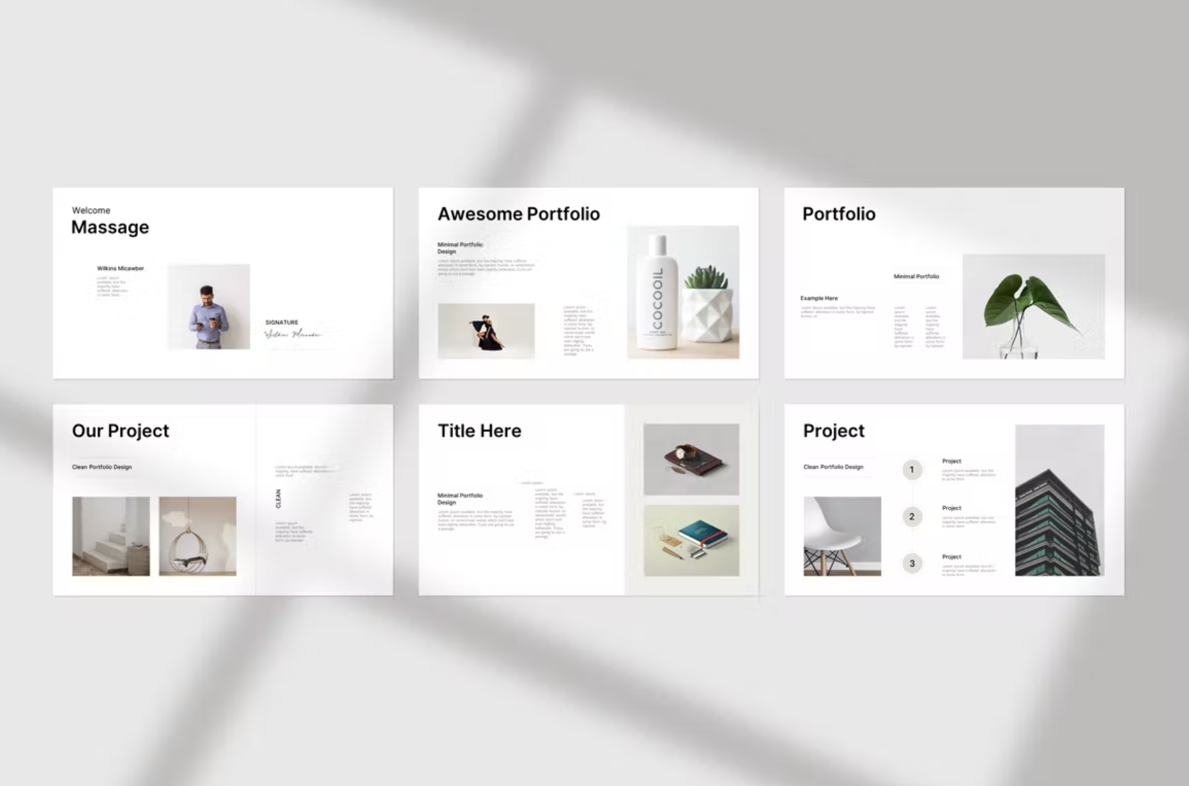 490Portfolio Presentation Template - whaledesign