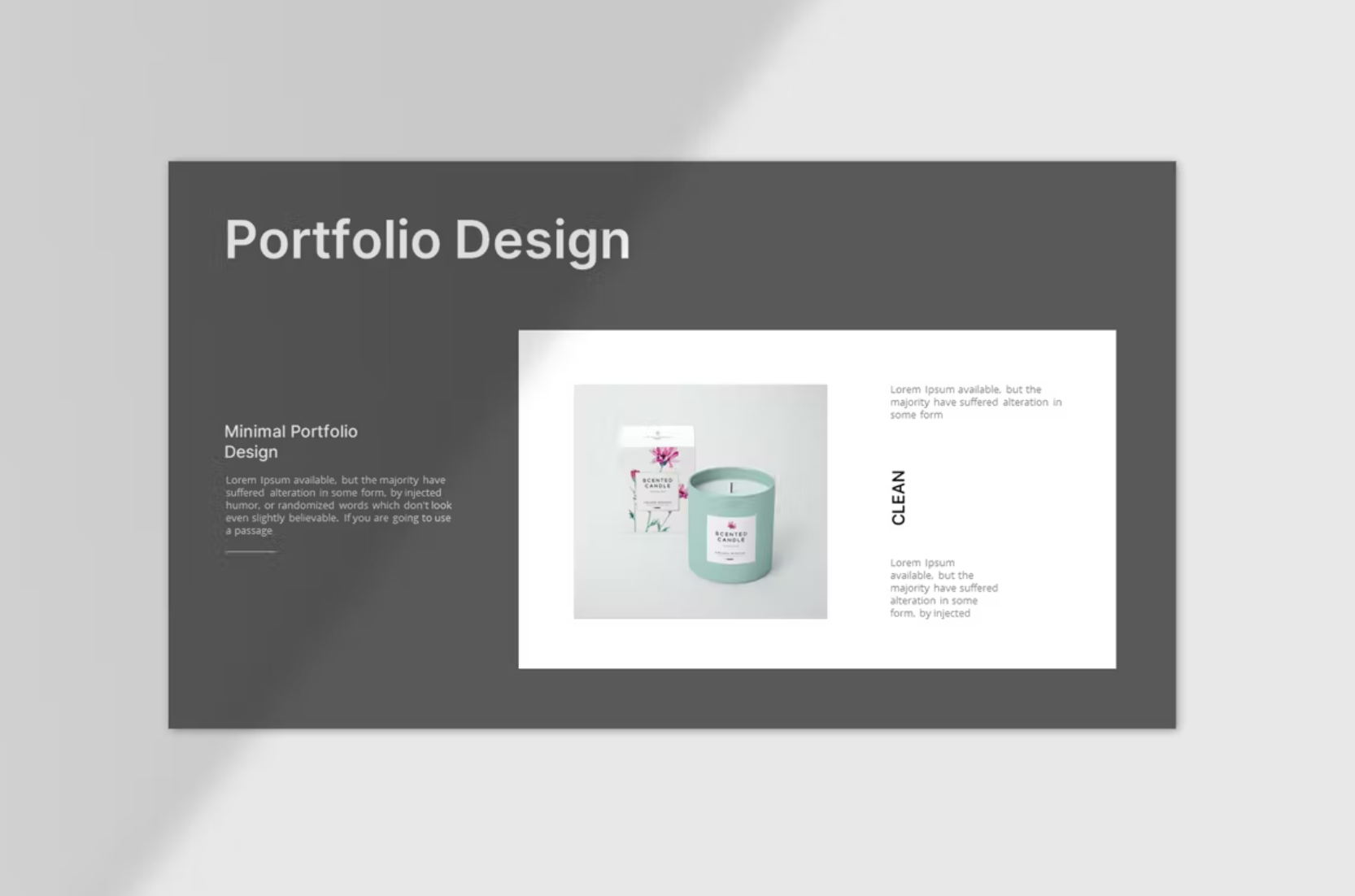 490Portfolio Presentation Template - whaledesign