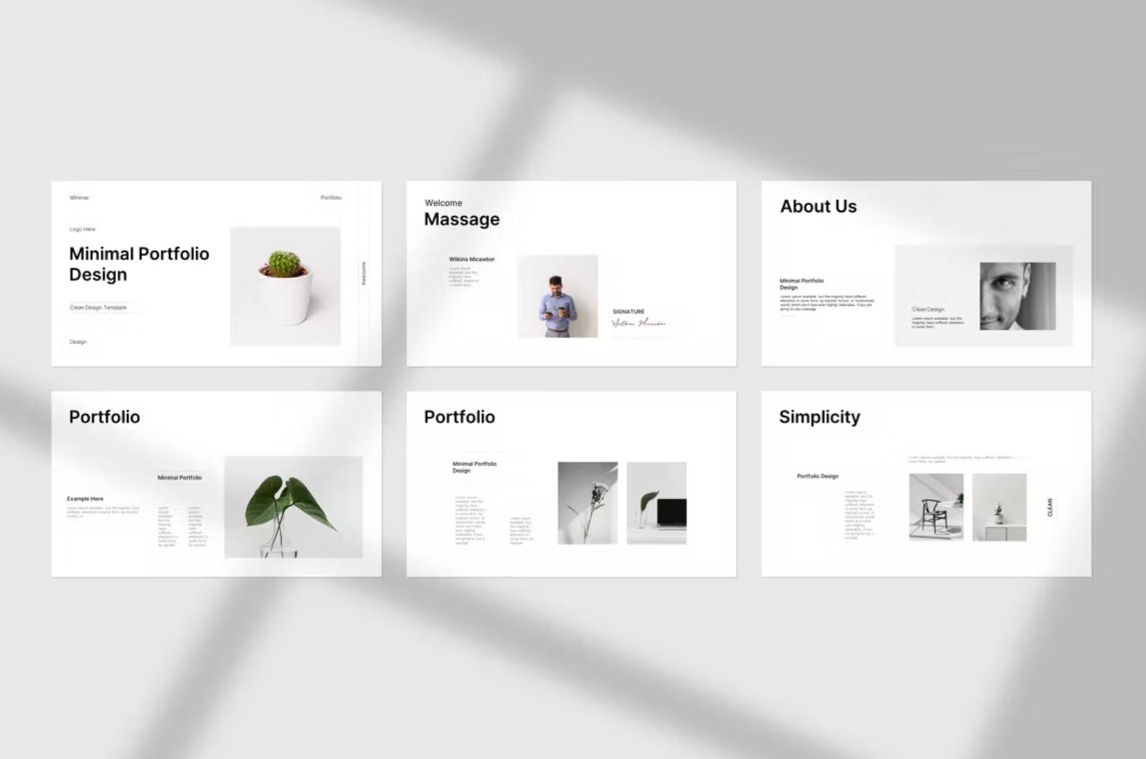 490Portfolio Presentation Template - whaledesign