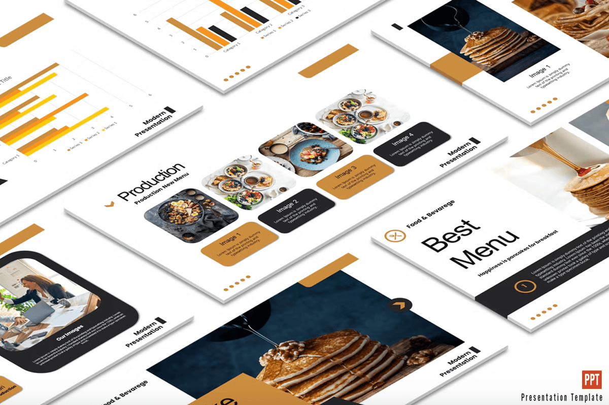 456Pancake Stack - Powepoint template - whaledesign