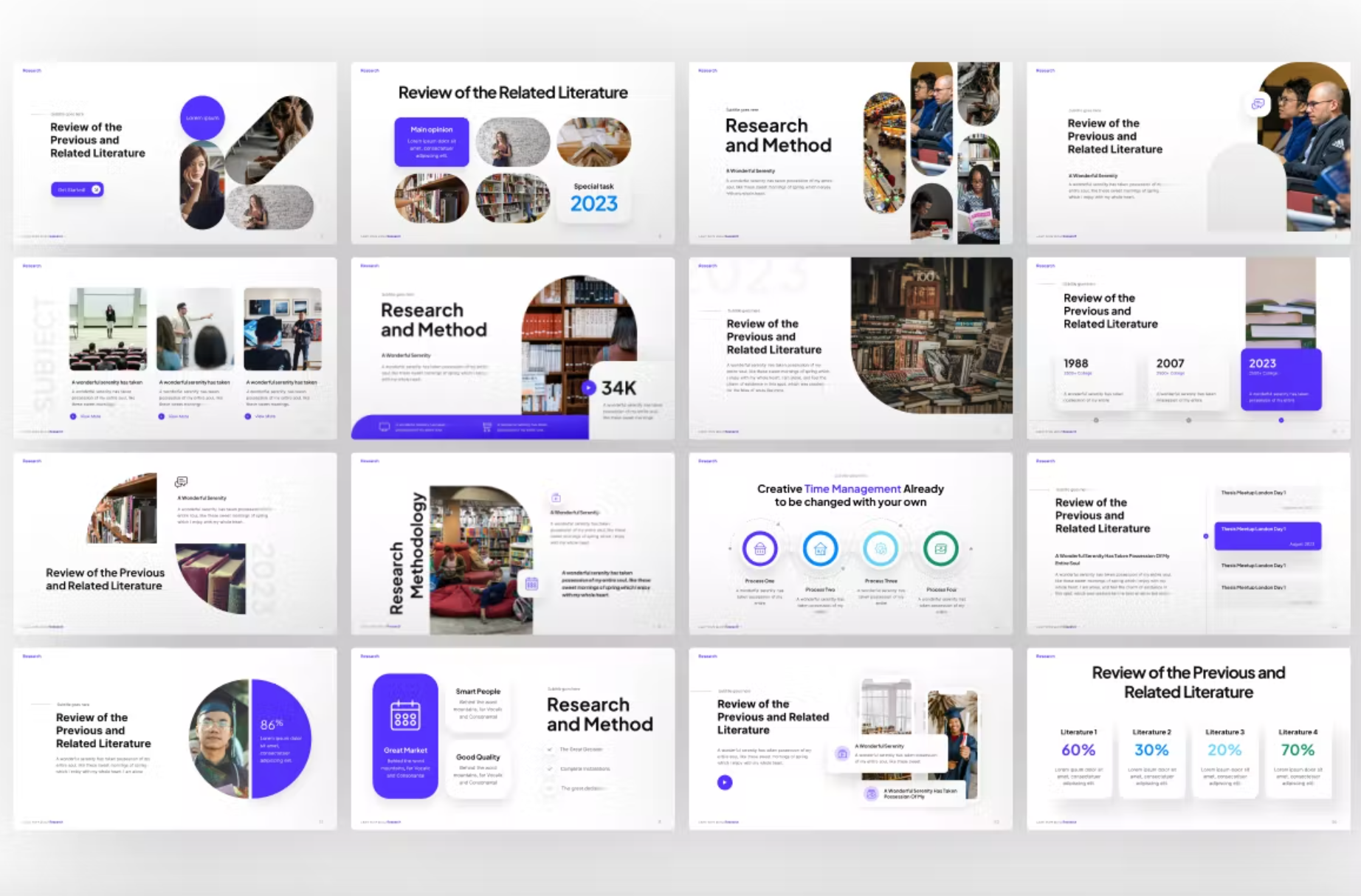 461Research Thesis Professional PowerPoint Template - whaledesign