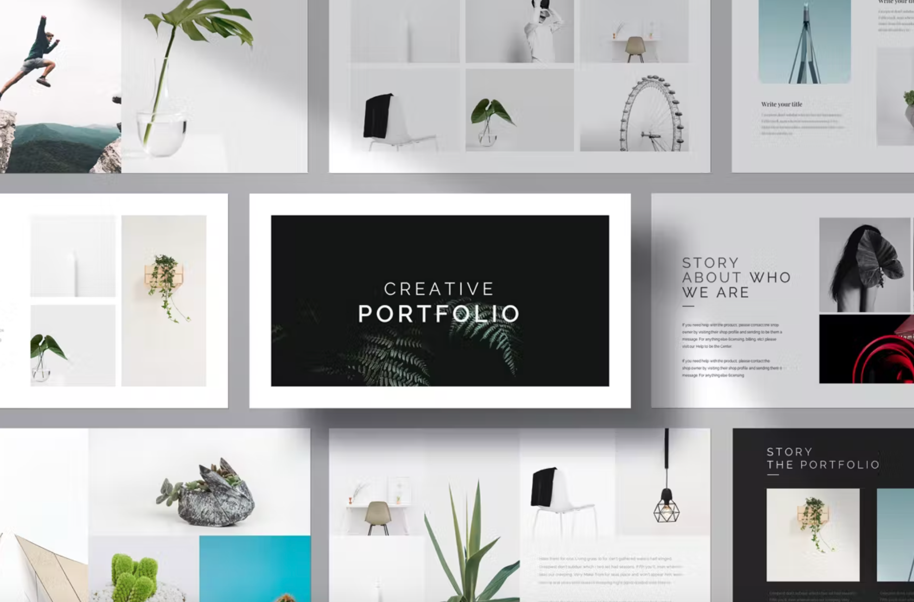 462Minimal Portfolio Presentation Template - whaledesign