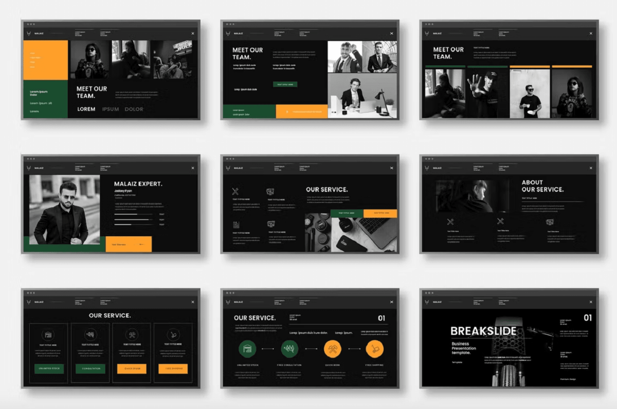 463Business PowerPoint Template - whaledesign
