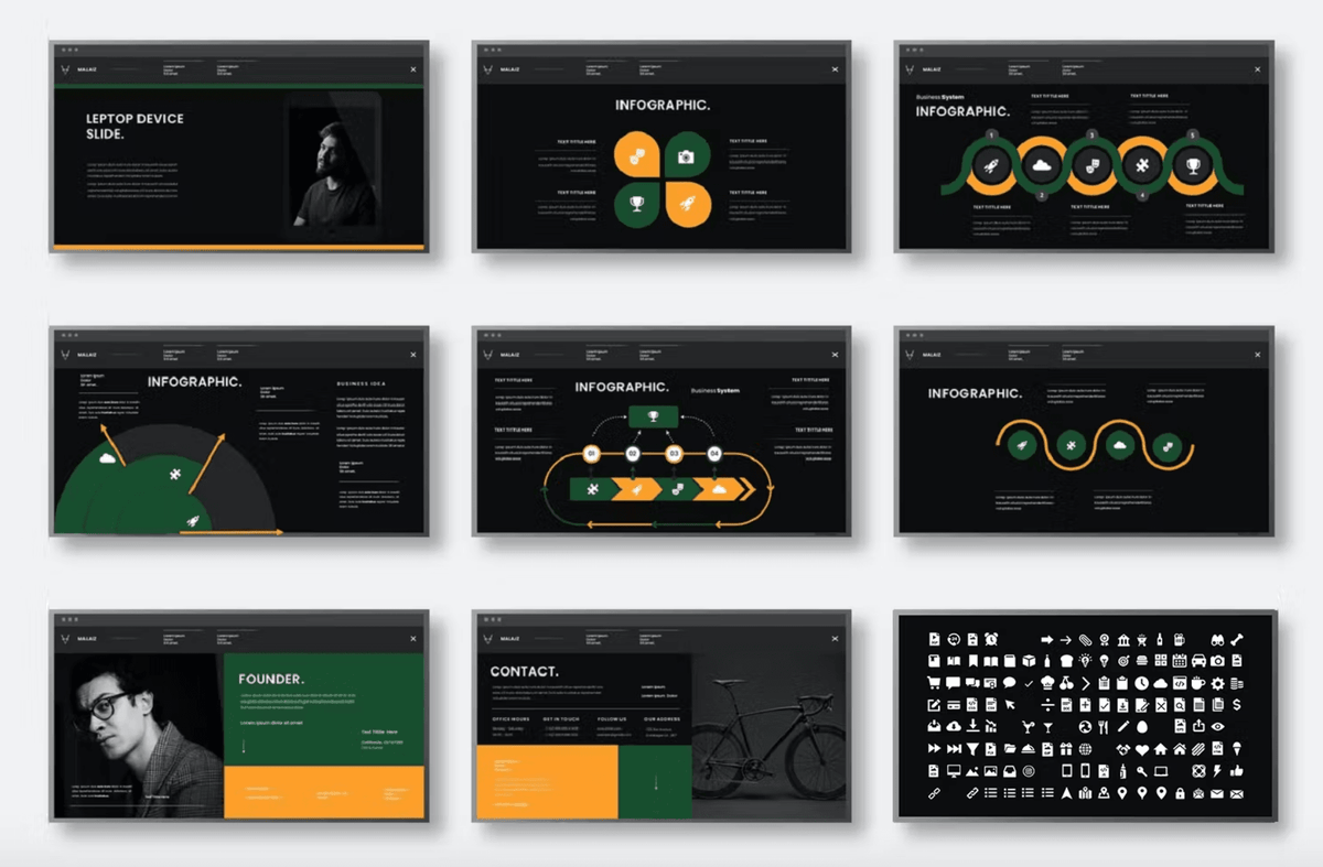 463Business PowerPoint Template - whaledesign