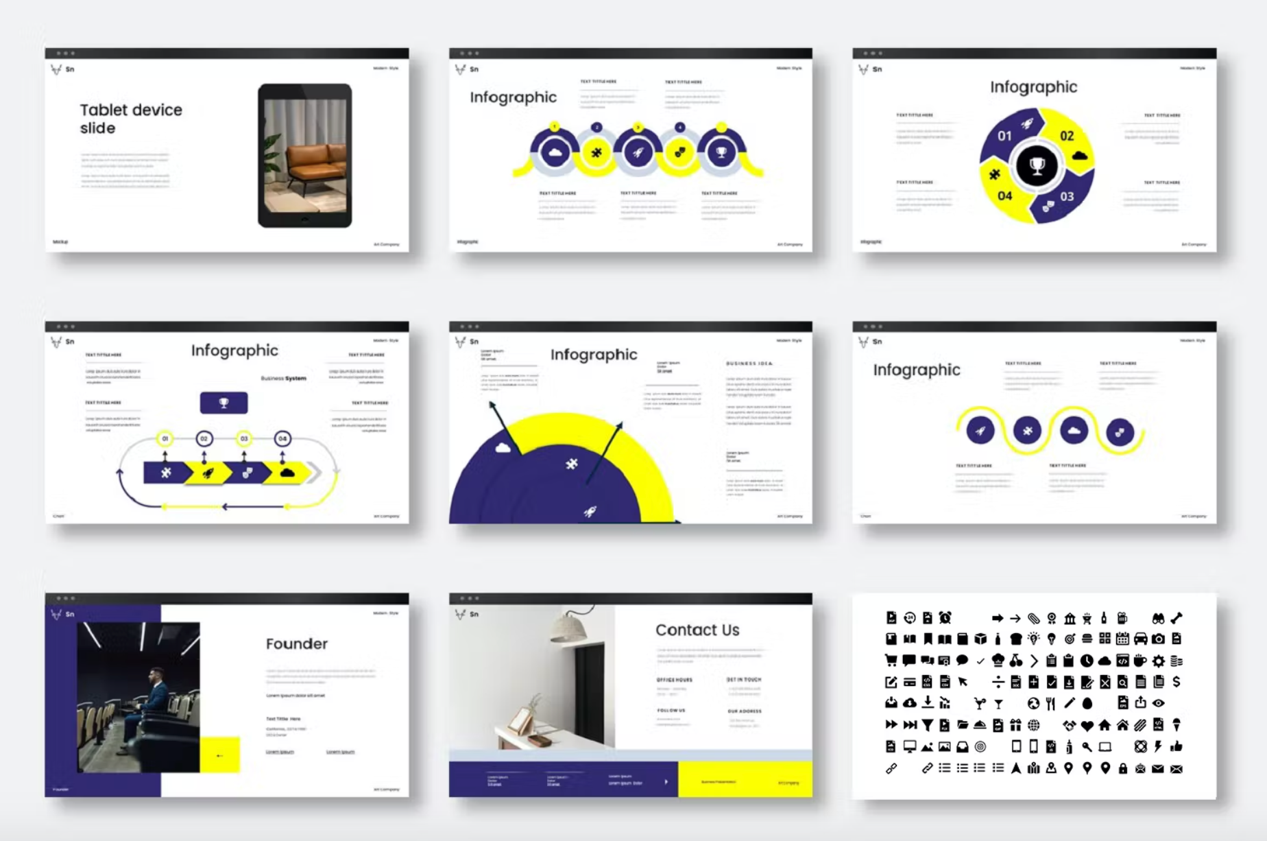 466 Business PowerPoint Template - whaledesign